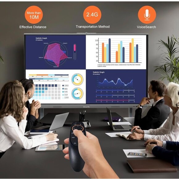 2.4G Wireless Air Mouse Remote With Keyboard & Voice Control - Picture 7 of 14